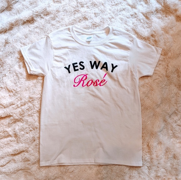 Tops - 🍷"Yes Way ROSE" T-shirt Top | Small